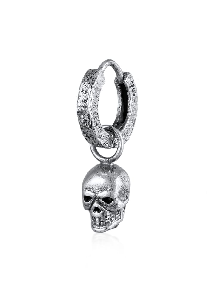 Ohrringe 925 Sterling Silber Totenkopf in Silber