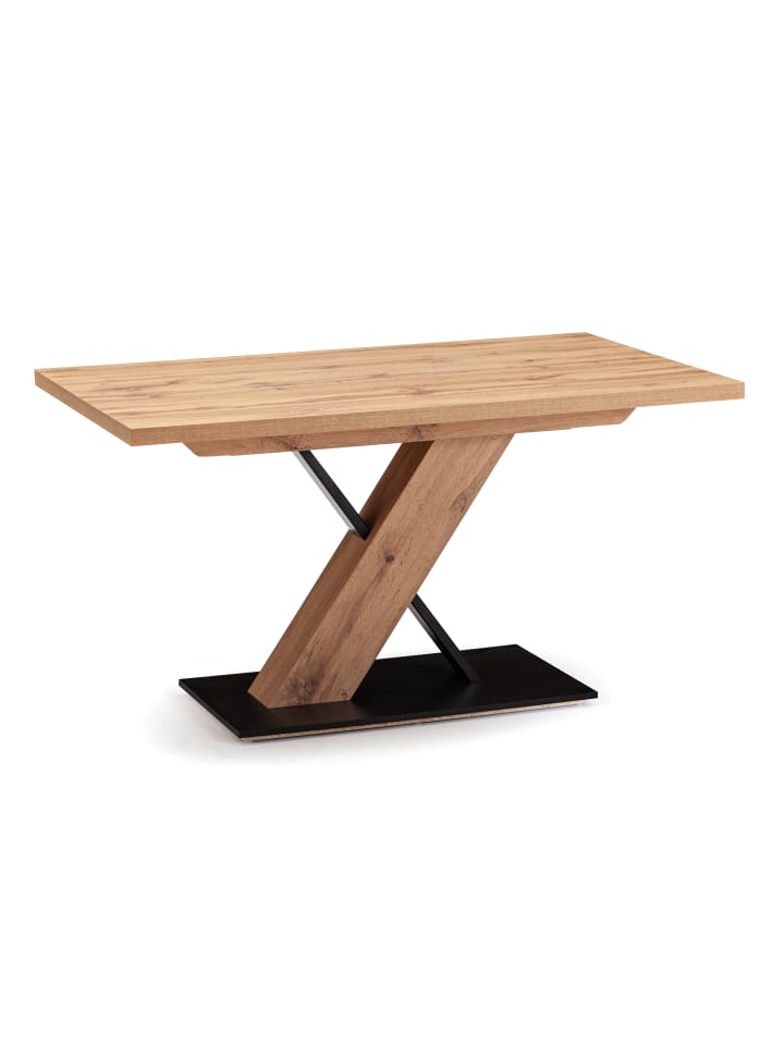SÄULENTISCH ausziehbar Dorinda 120x75x80 Dekor Applachian Eiche