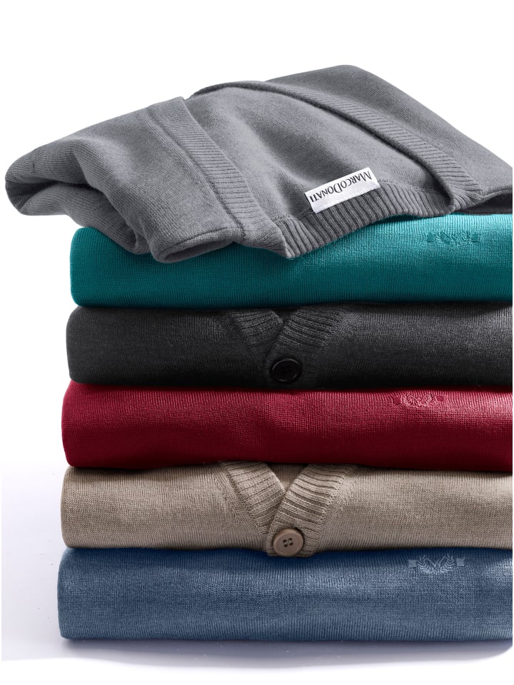 Cardigan in grau-meliert