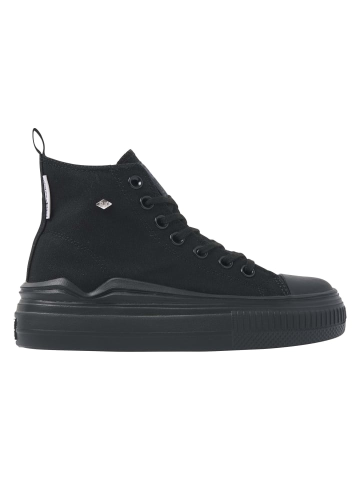 Sneaker Kaya flow mid in schwarz/schwarz