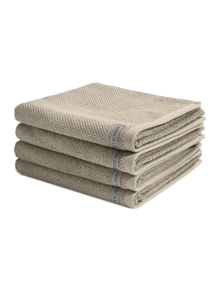 4 X Handtuch im Set Selection in Flanell