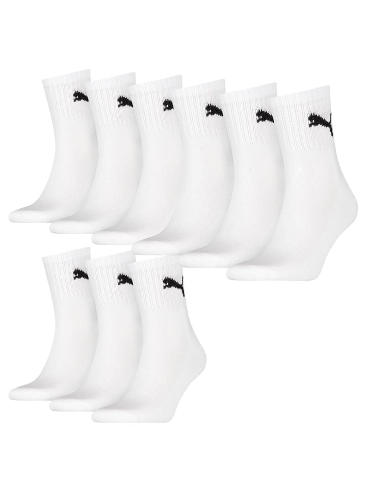 Socken 9 Paar Puma Short Crew in 300 - white