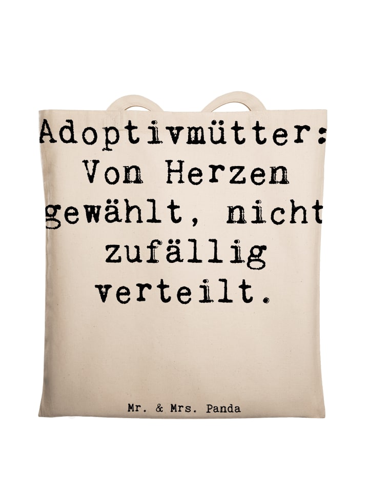 Tragetasche Adoptivmütter: Von Herzen gewählt, ... in Creme