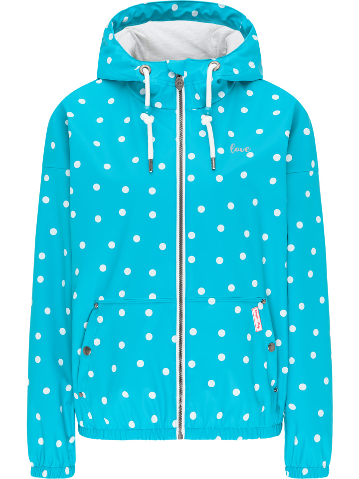 Damen Blouson in Türkis Aop