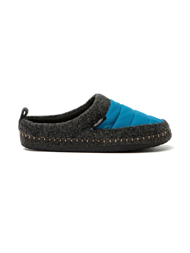 Hausschuhe "Zueco New Wool" in Petrolblau