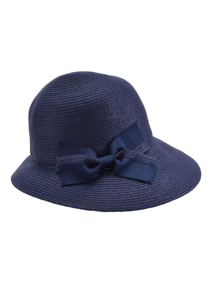 Strohhut in blau