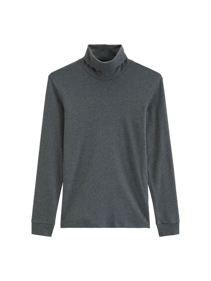 Longsleeve 1er Pack in Graumelange
