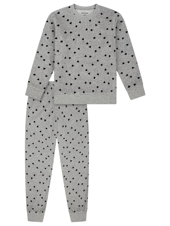 Schlafanzug Comfort Cotton in Grau