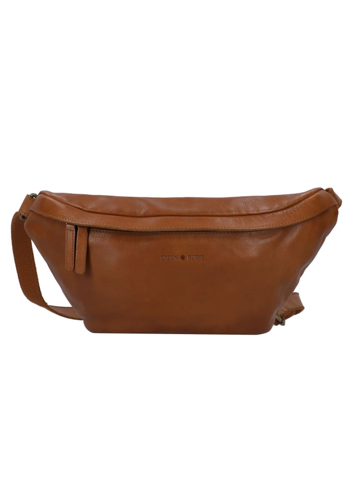 Colombiana Umhängetasche Leder 39 cm nougat