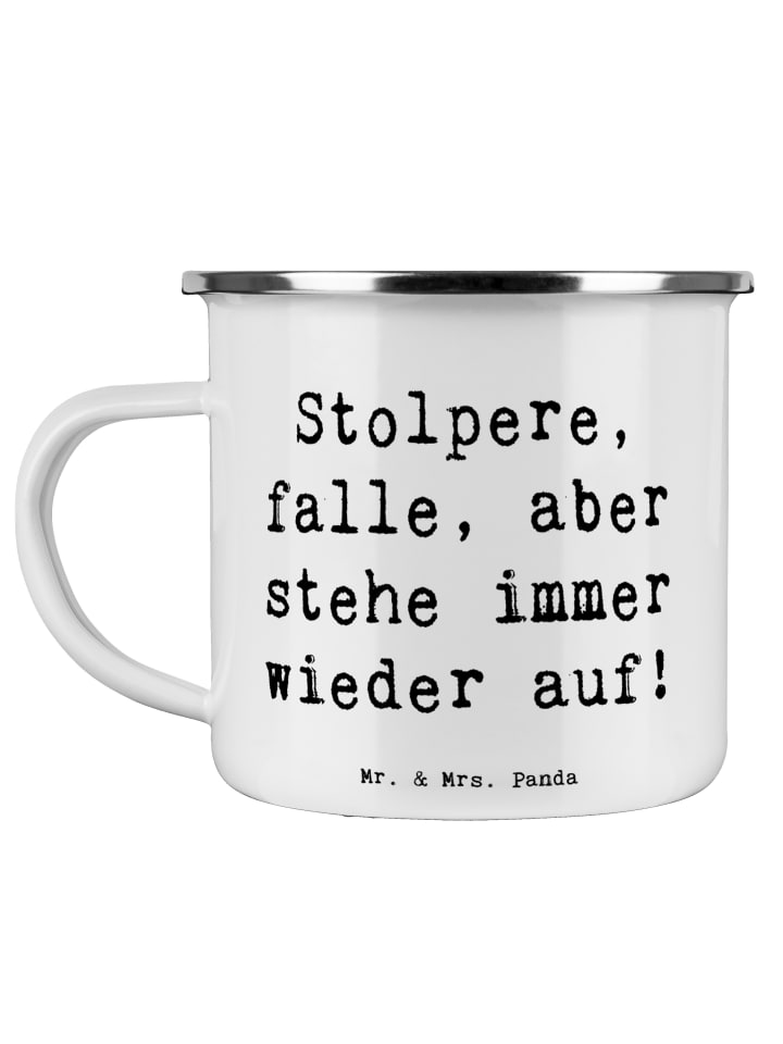 Kaffeebecher Spruch Fehler machen und daraus le... in Weiß