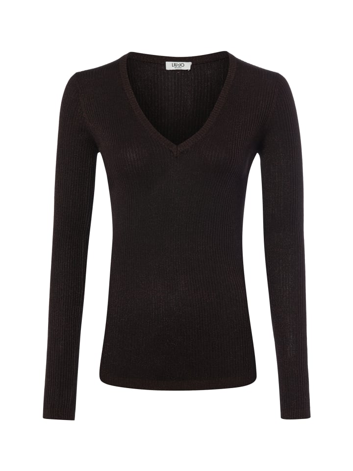 Langarmshirt in schoko - 0001