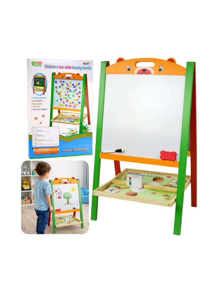 Doppelseitige magnetische Lern-Kreidetafel 2-in-1-Marker