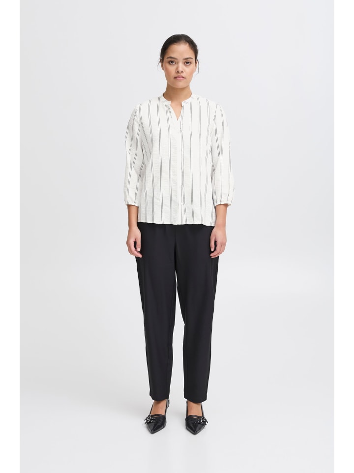 Langarm - Hemd IXOLLIE Regular fit in Cloud Dancer