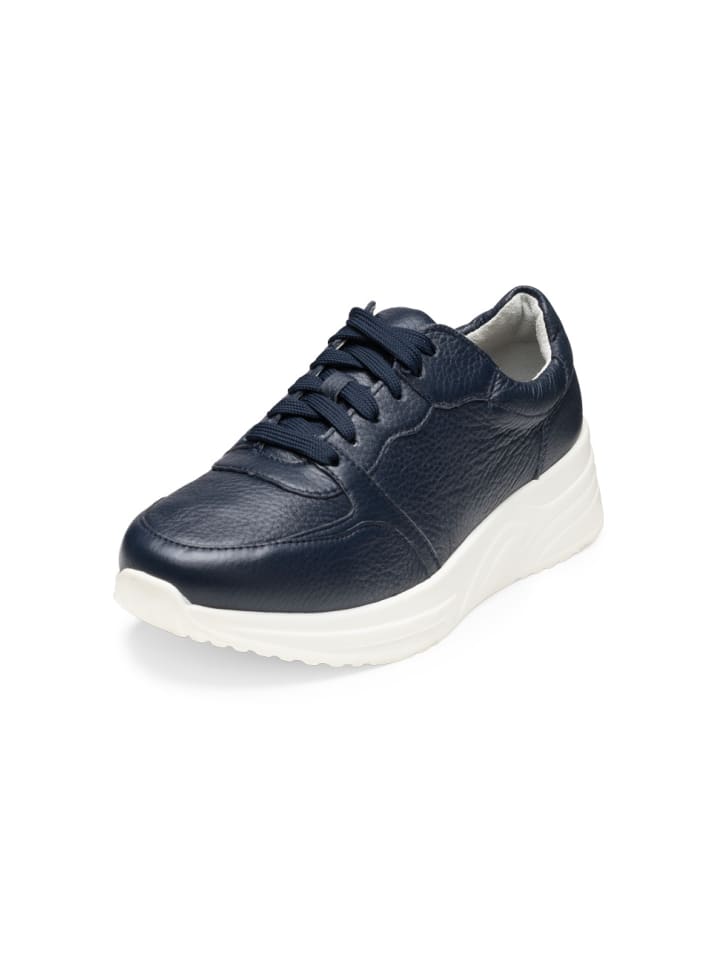 Hirschleder Sneaker in marine