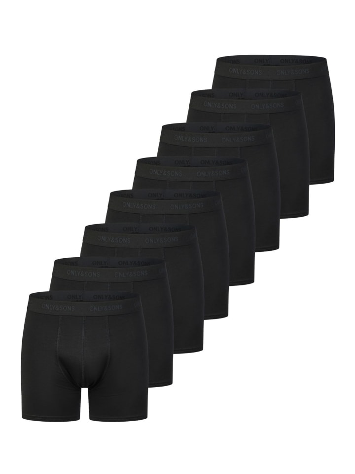Trunk ONSSCOTT 8 PACK regular/straight in Schwarz