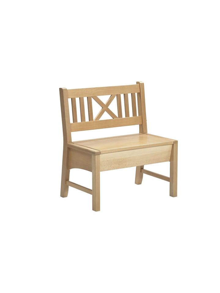 SITZBANK Deborah 119 x 52 x 87 Massivholz Buche lackiert/Weinrot