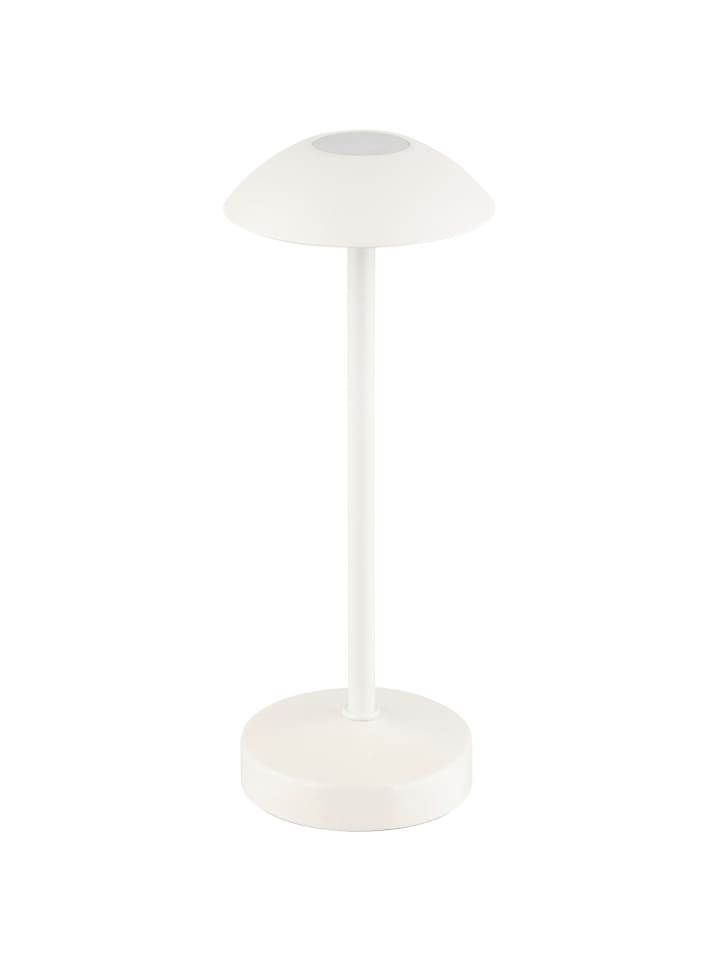 Tischleuchte in weiß, Ø 8 cm, H: 20 cm