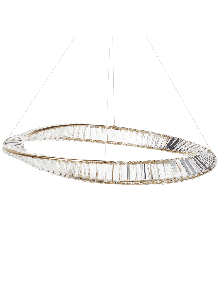 Pendelleuchten ROSENDE in Gold - (W) 79 x (H) 120 x (L) 79 cm