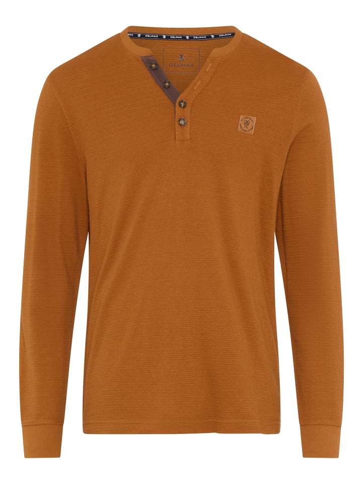 Henleyshirt in cognac