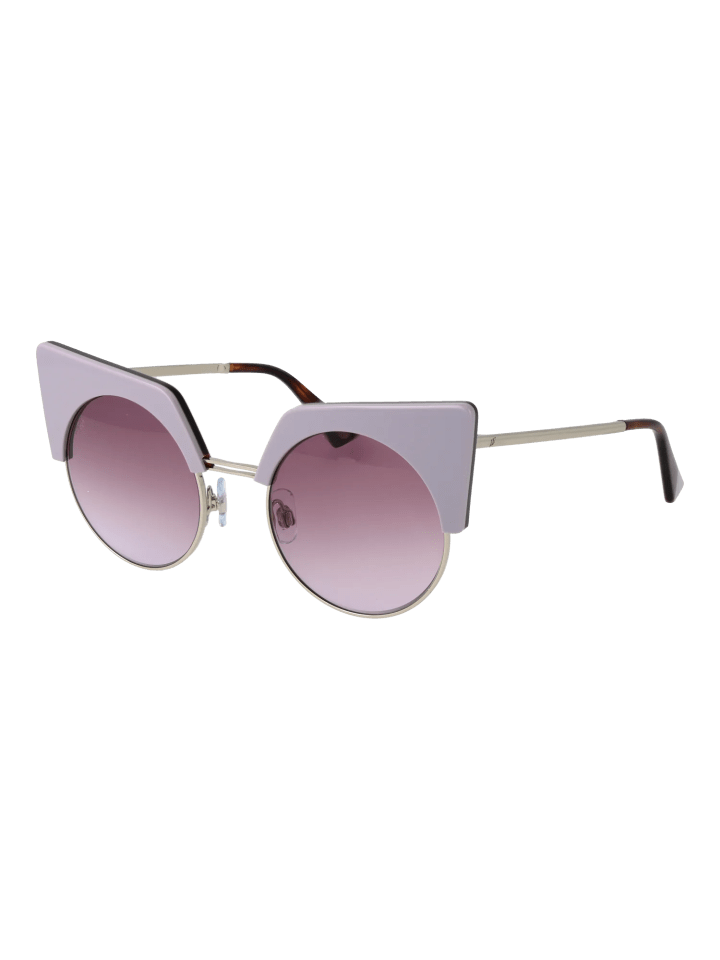 Damen Sonnenbrillen Rund Silber
