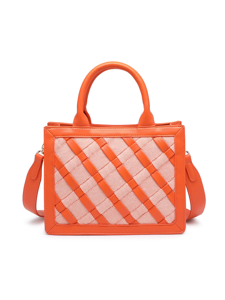 Handtasche in ORANGE AND COPPER