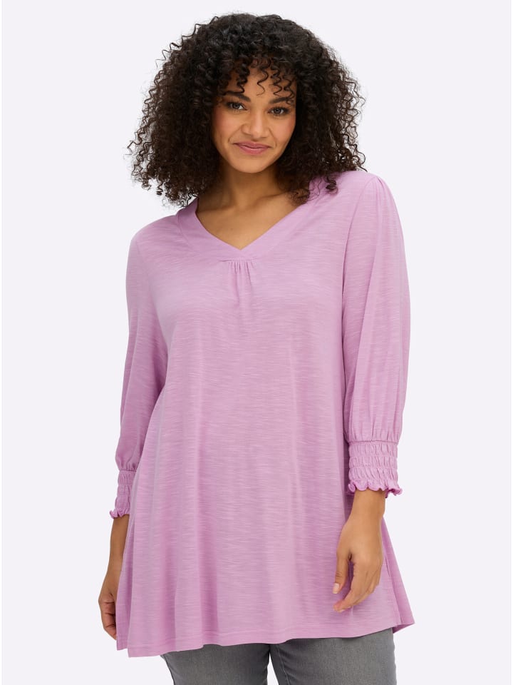 3/4-Arm-Shirt in orchidee