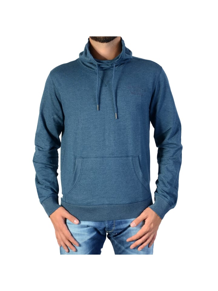 Swaft-Sweatshirt in Dunkelmeliert Blau