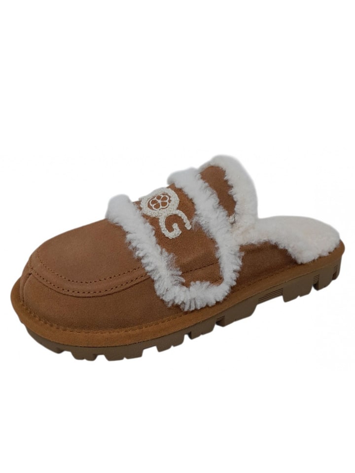 Pantolette in Beige