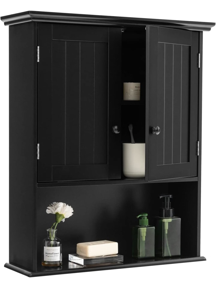 Medizinschrank Hängeschrank in Schwarz