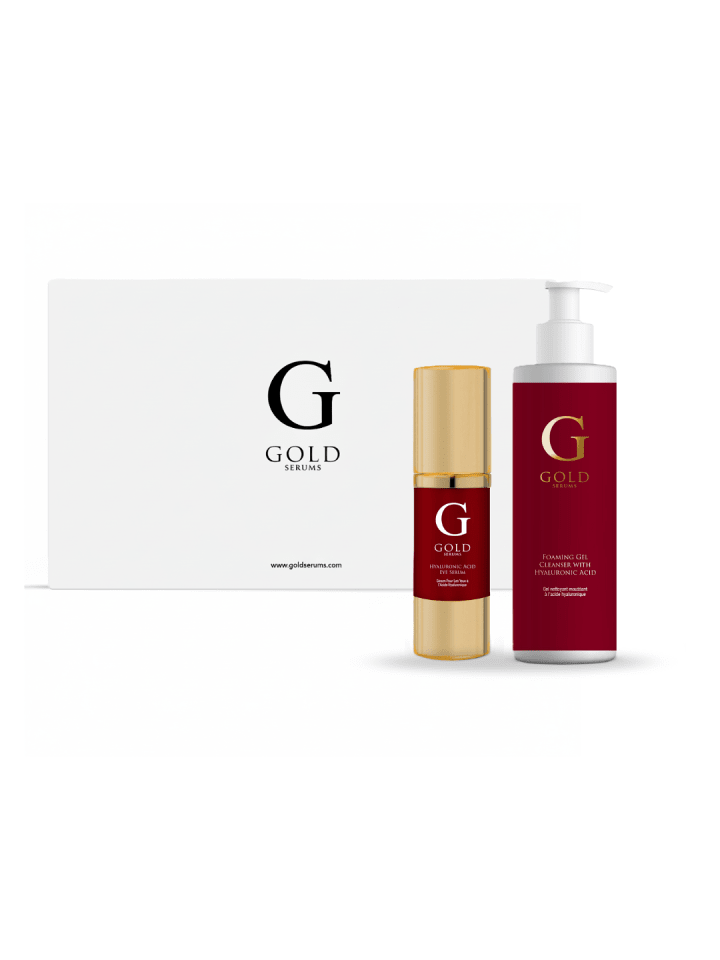 Gold Serums Hyaluronsäure Augenpflege Routine