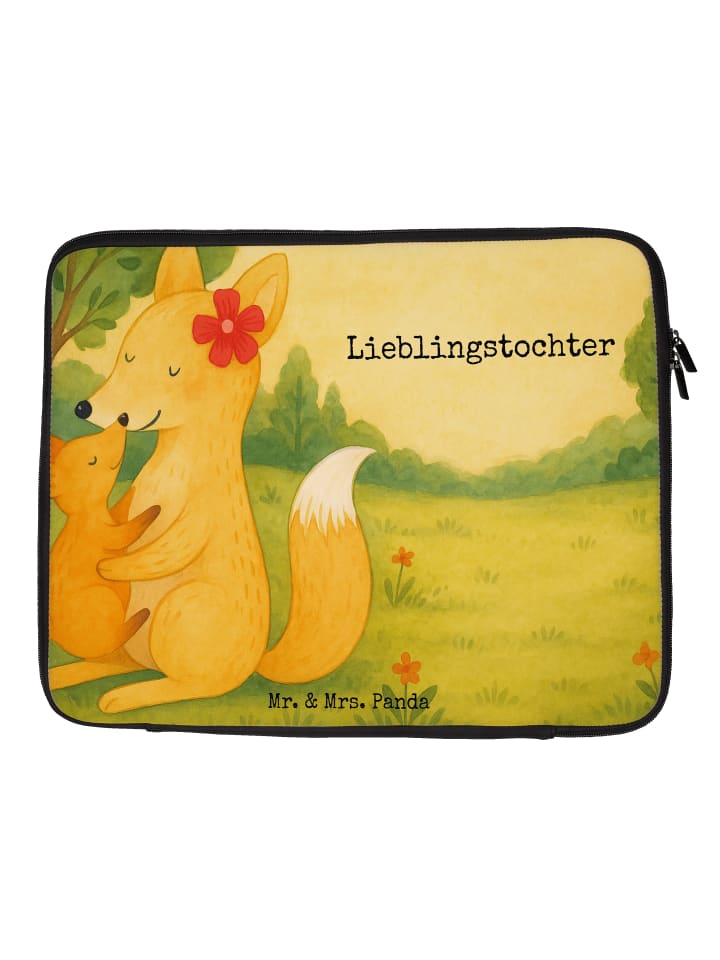 Laptoptasche Fuchs Mama Design mit Spruch in Weiß