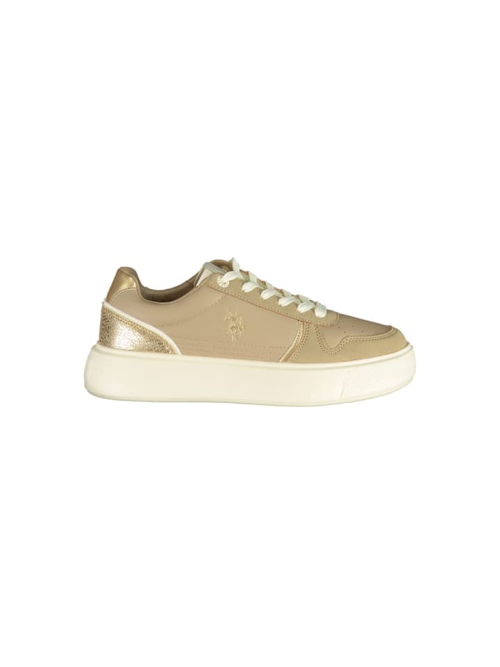 Beige Polyurethan Damen Sneaker