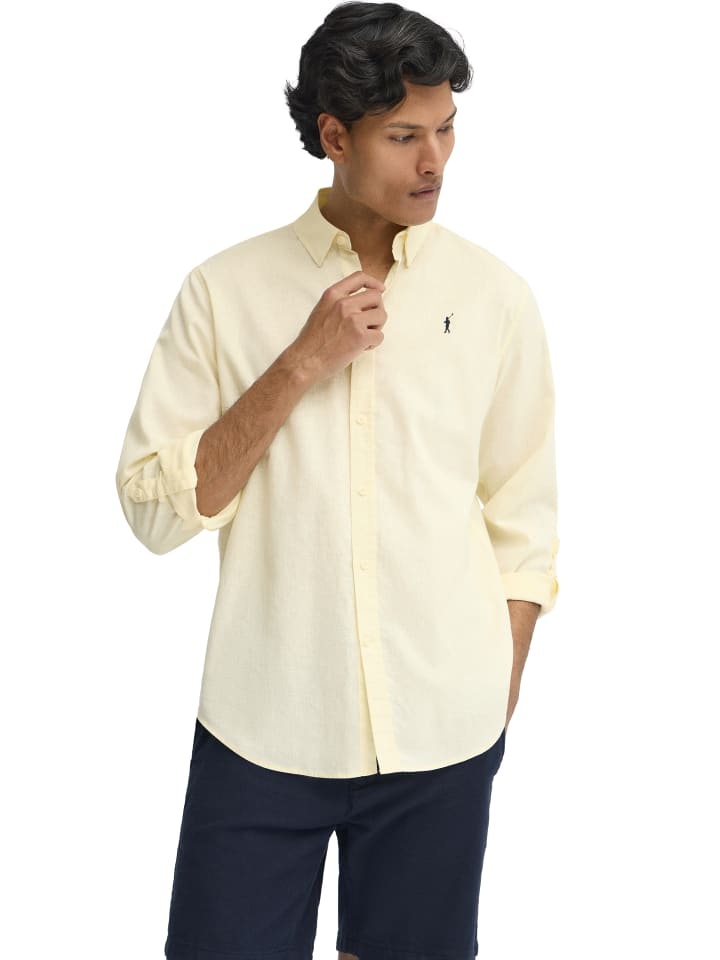 T-Shirt in Pastellgelb