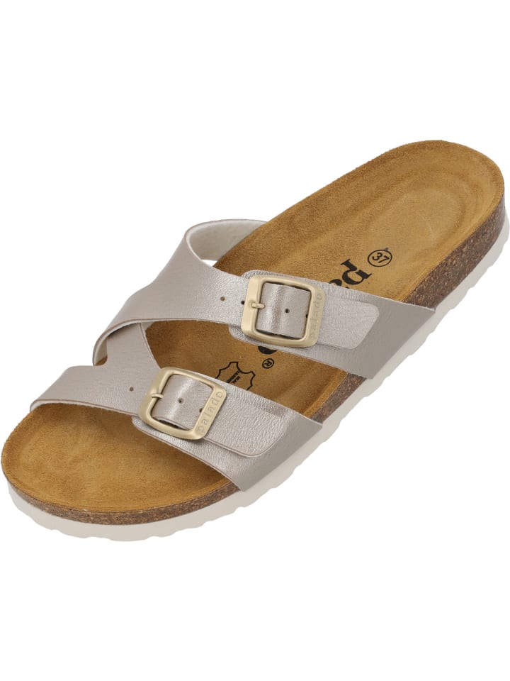 Pantoletten Arrila in Beige Metallic