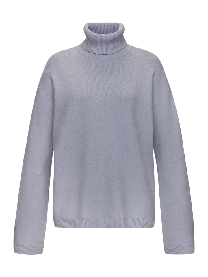 Sweater in rauchblau meliert