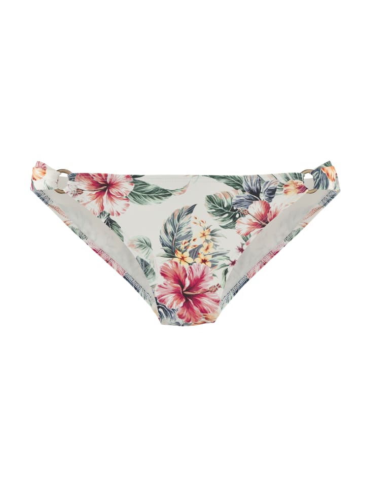 Bikini-Hose in creme bedruckt