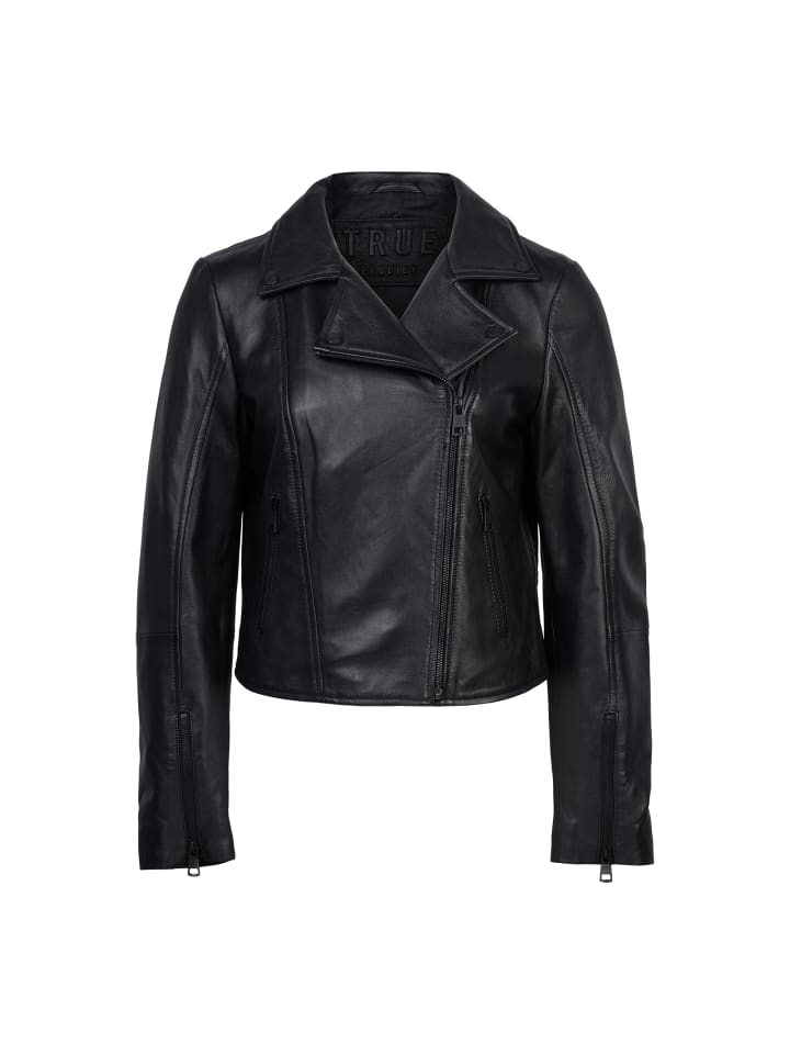 Lederjacke Stella in Schwarz