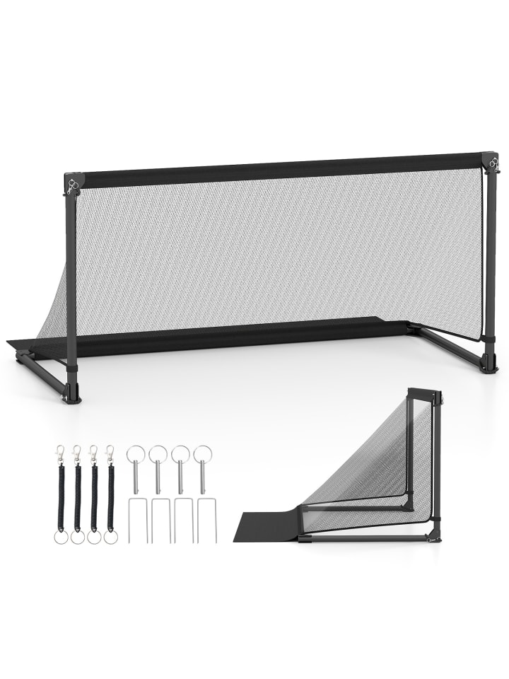 Fußballtor faltbar 150 x 71 x 76 cm in Schwarz