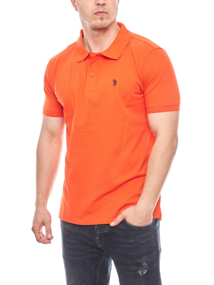 US Polo Assn. Basic Poloshirt in der Farbe Orange