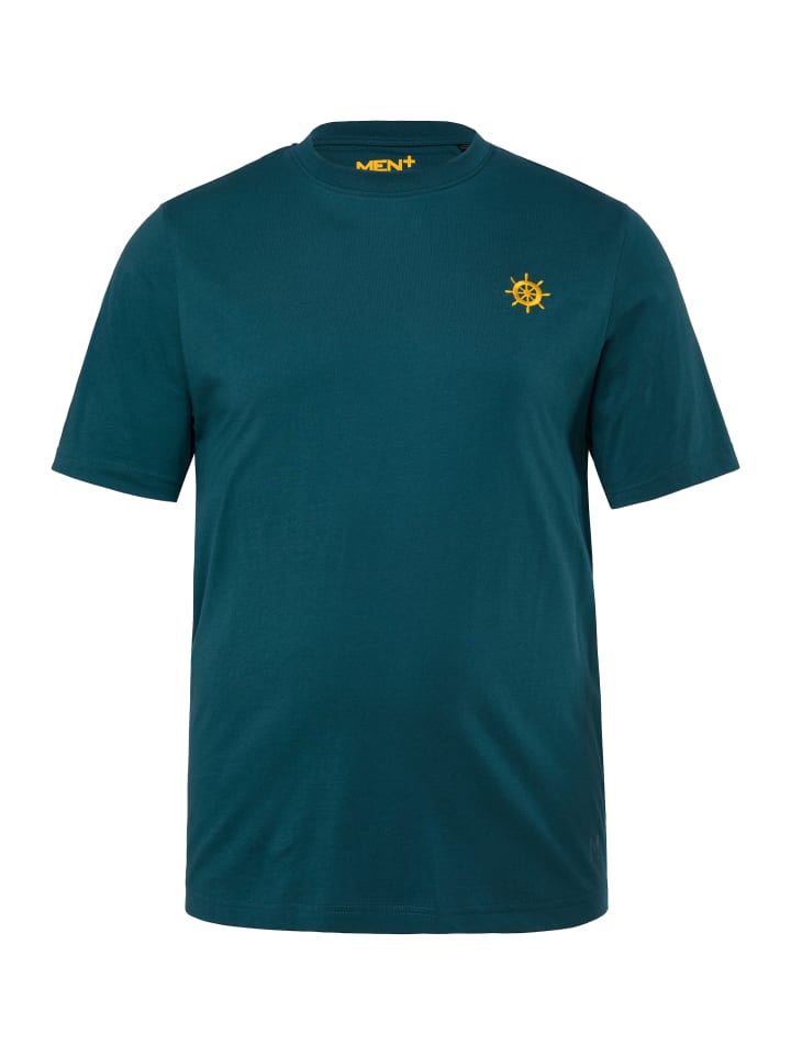 Kurzarm T-Shirt in tief grün