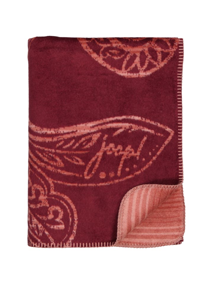 JOOP! Wohndecken Paisley Rouge in Rouge