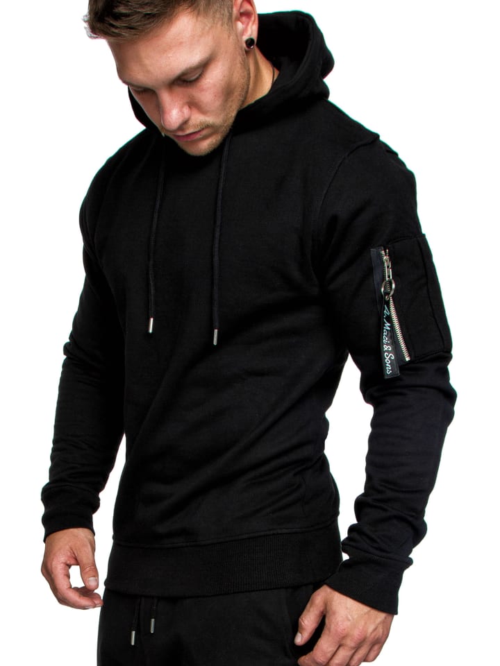 Kapuzenpullover HIALEAH in Schwarz