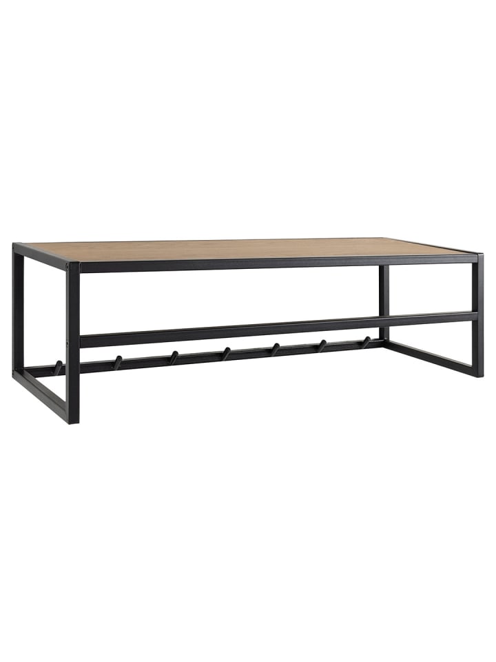 Wandgarderobe Seaford Schwarz 77 x 28 cm