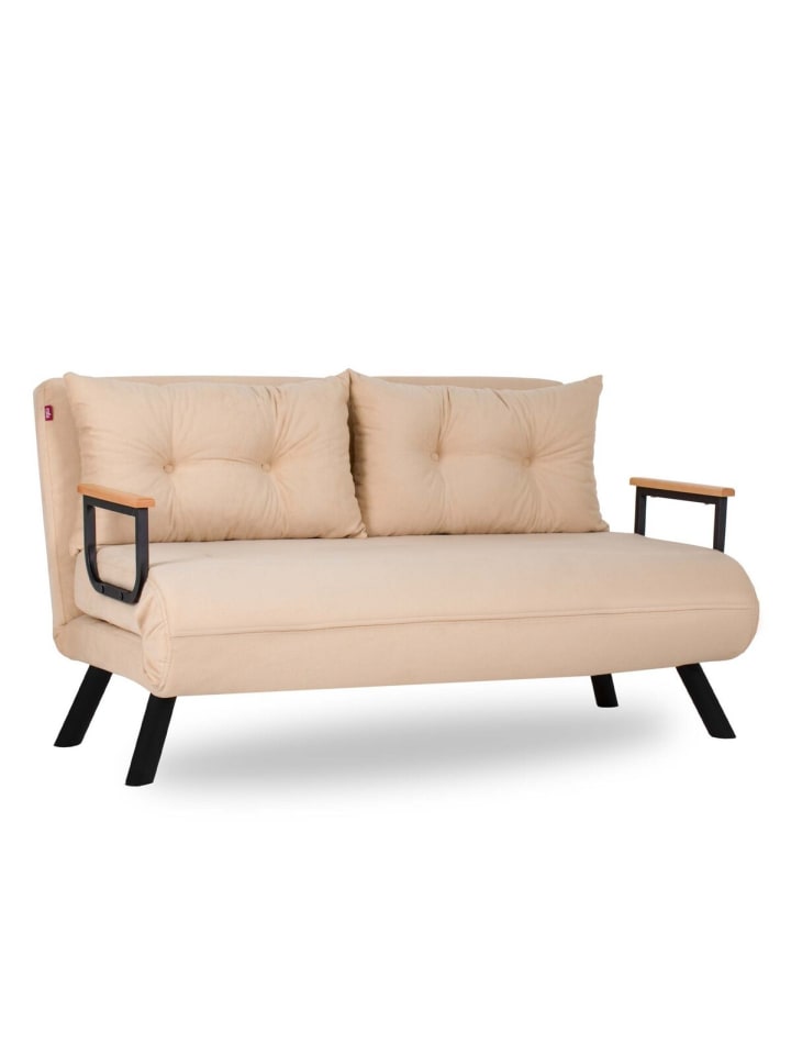 Sofa SANDO in Beige - (W)133  x (H)41  x (L)50 cm