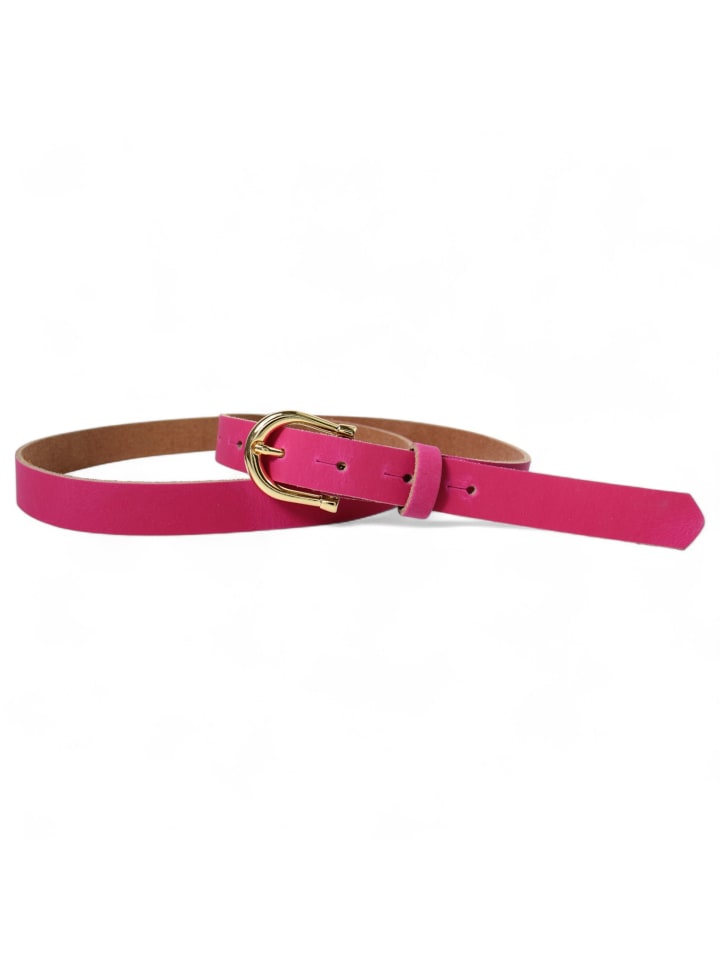 Ledergürtel in Pink