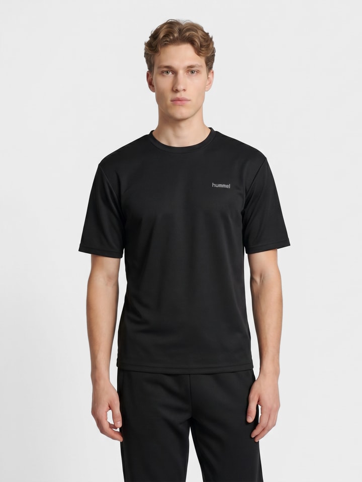 T-Shirt Hmlhiit Erwachsene in BLACK/EBONY