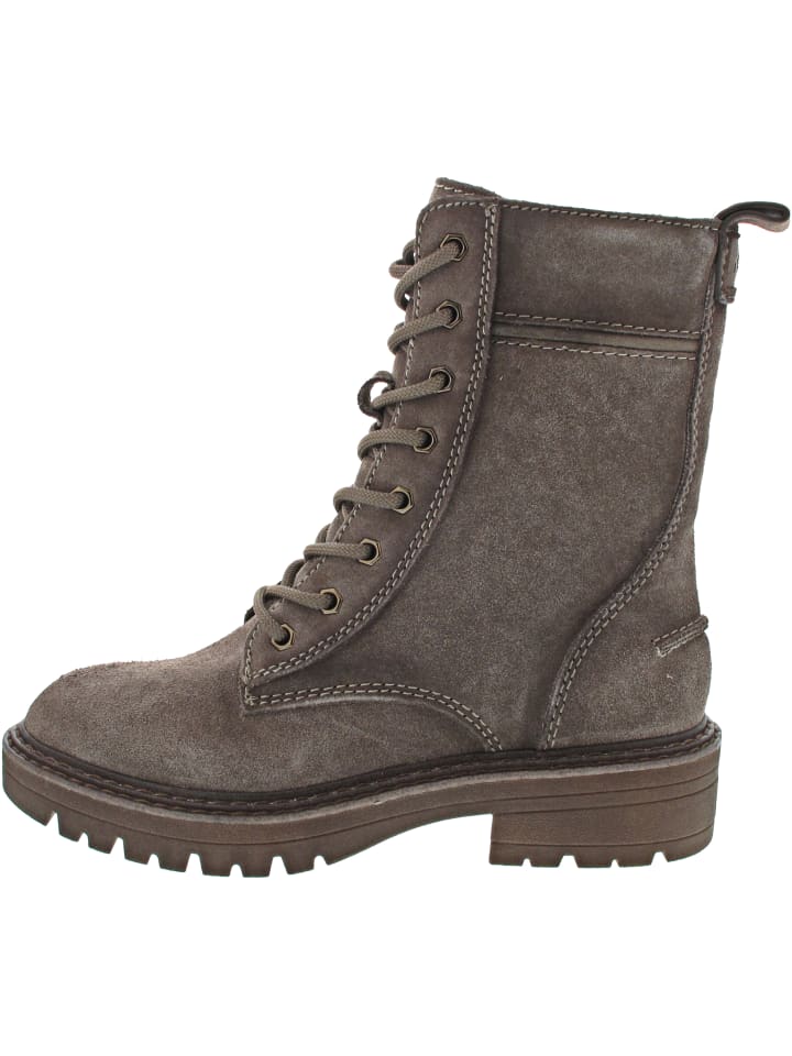 Schnürstiefelette Braun