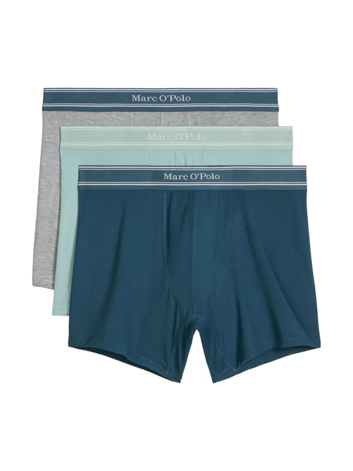 Langer Boxer Modal in grey melange/gray mist/blue