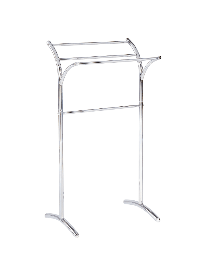 Handtuchständer YOPAL in Silber - (W) 51 x (H) 91 x (L) 37 cm