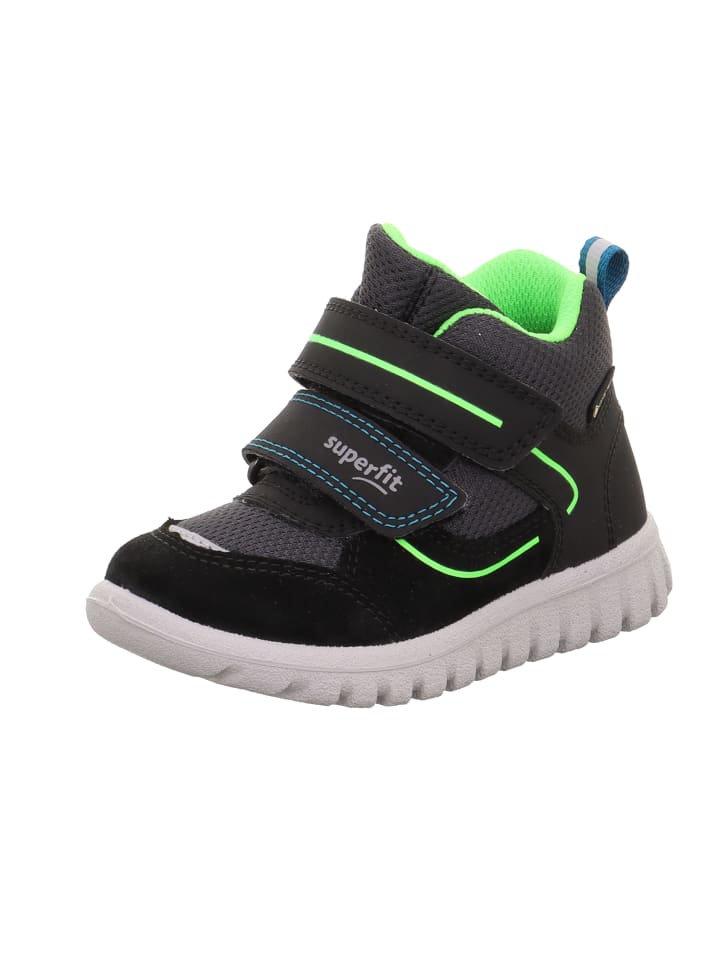 Lauflernschuh SPORT7 MINI in Schwarz/Hellgrün